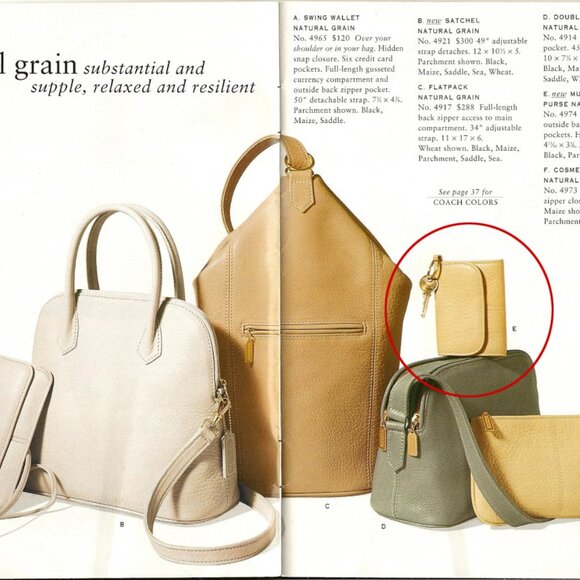 Coach Multi-Function Purse Natural Grain 4974 - Picture 7 of 7